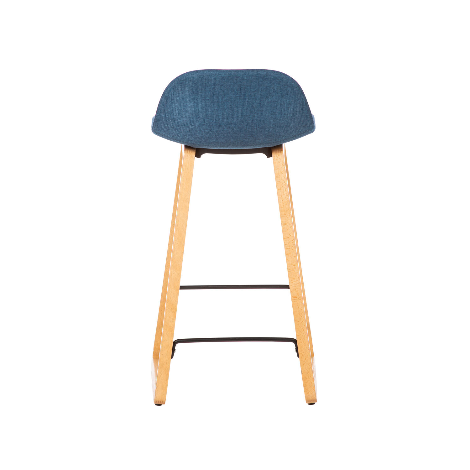 Arc Stool Upholstered Timber Base 4