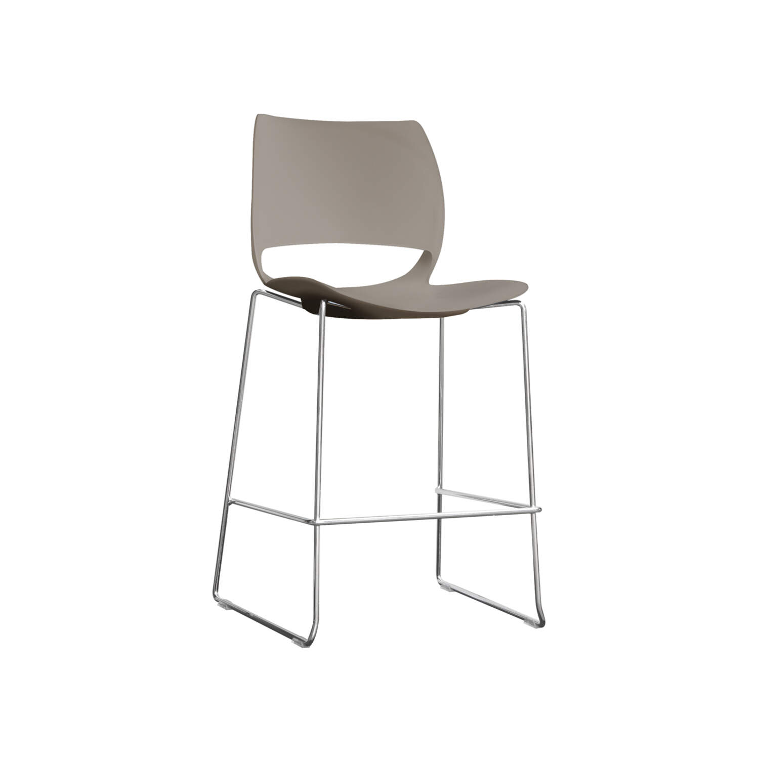 Vogue Stool Chrome Clay