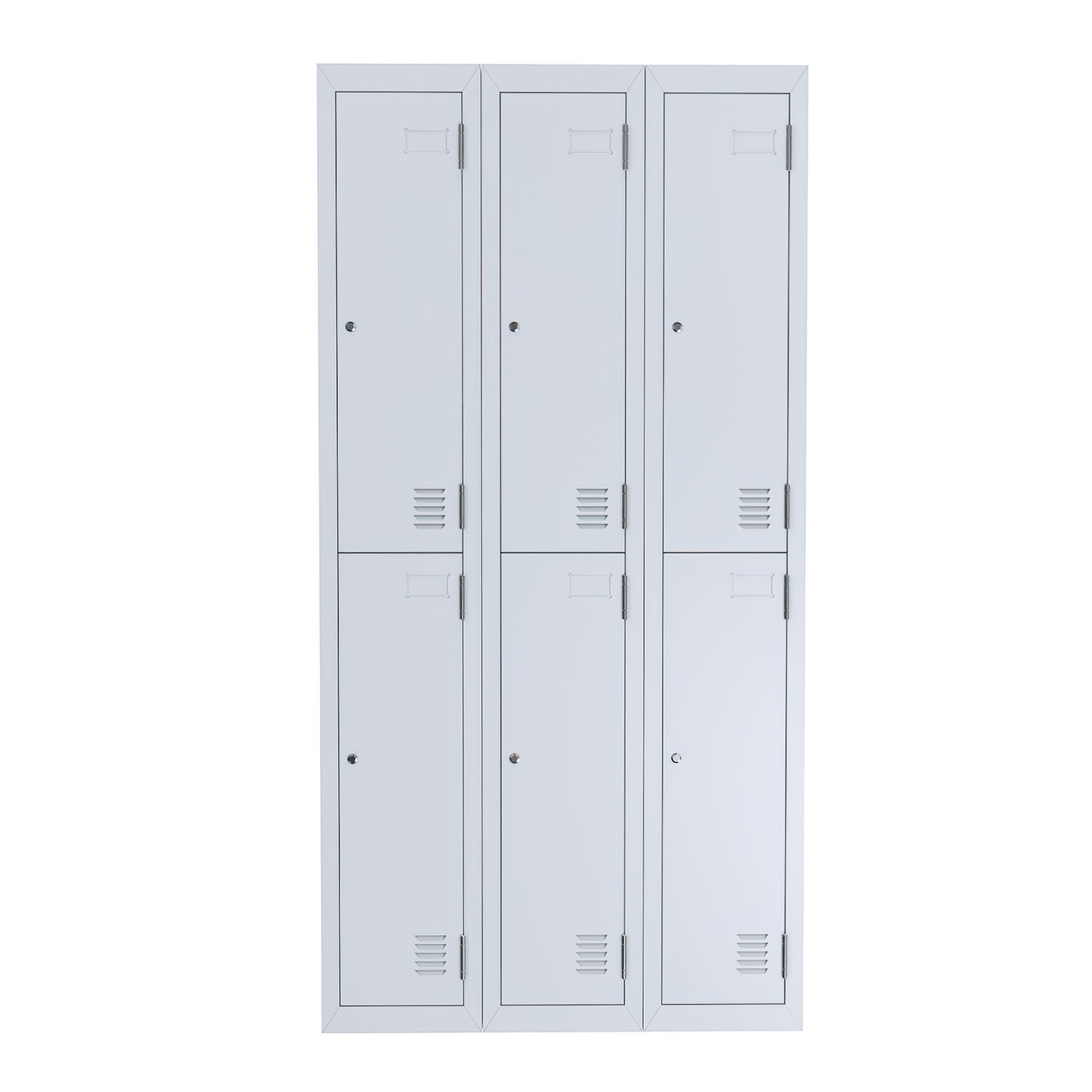 Locker 2 Tier Bank Of 3 W