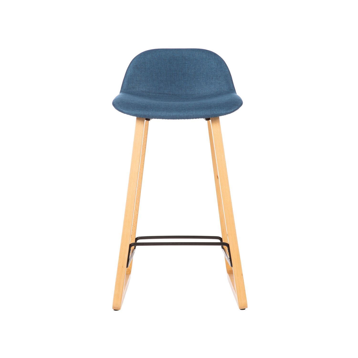 Arc Stool Upholstered Timber Base 1