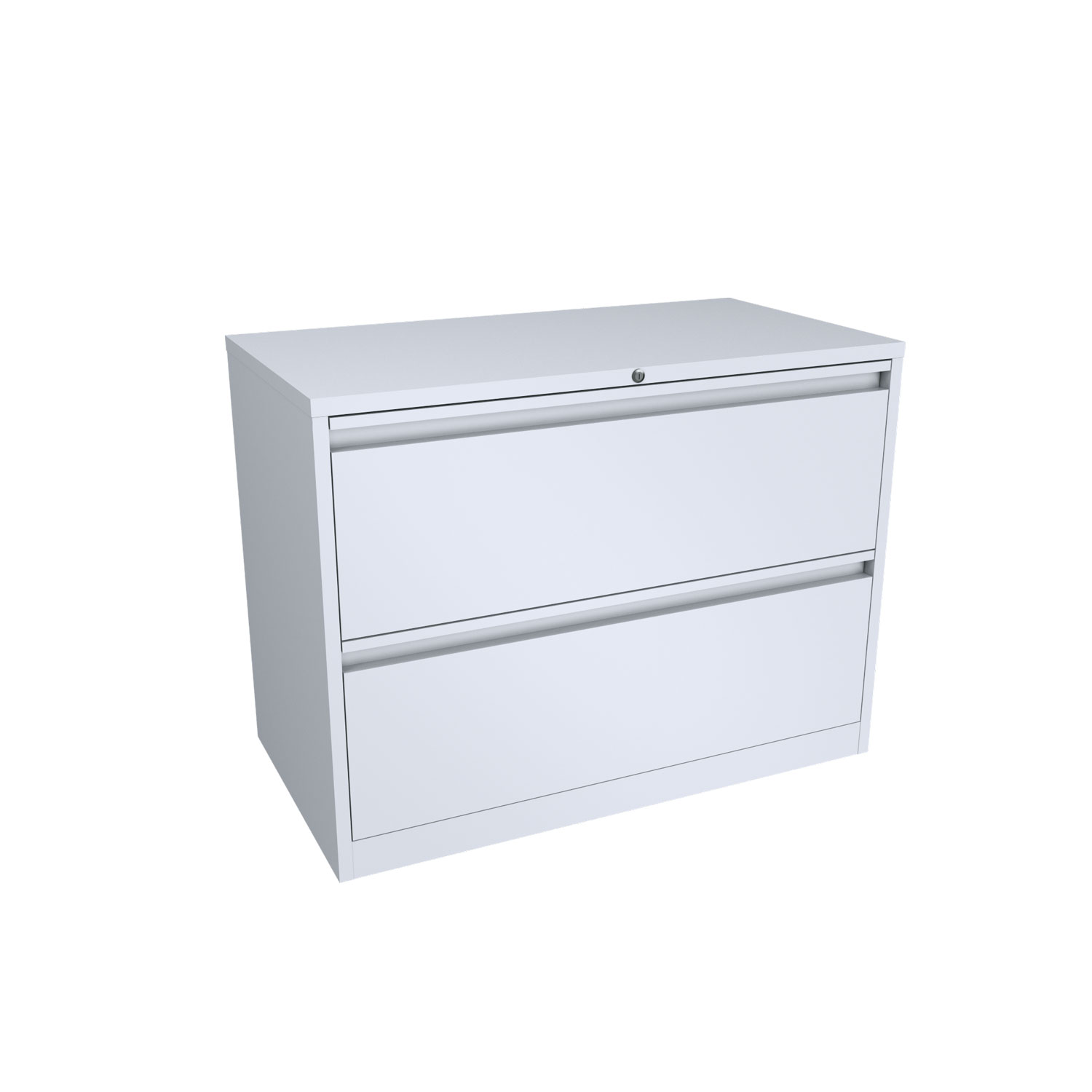 Lateral Filling Cabinet 2 Drawers White