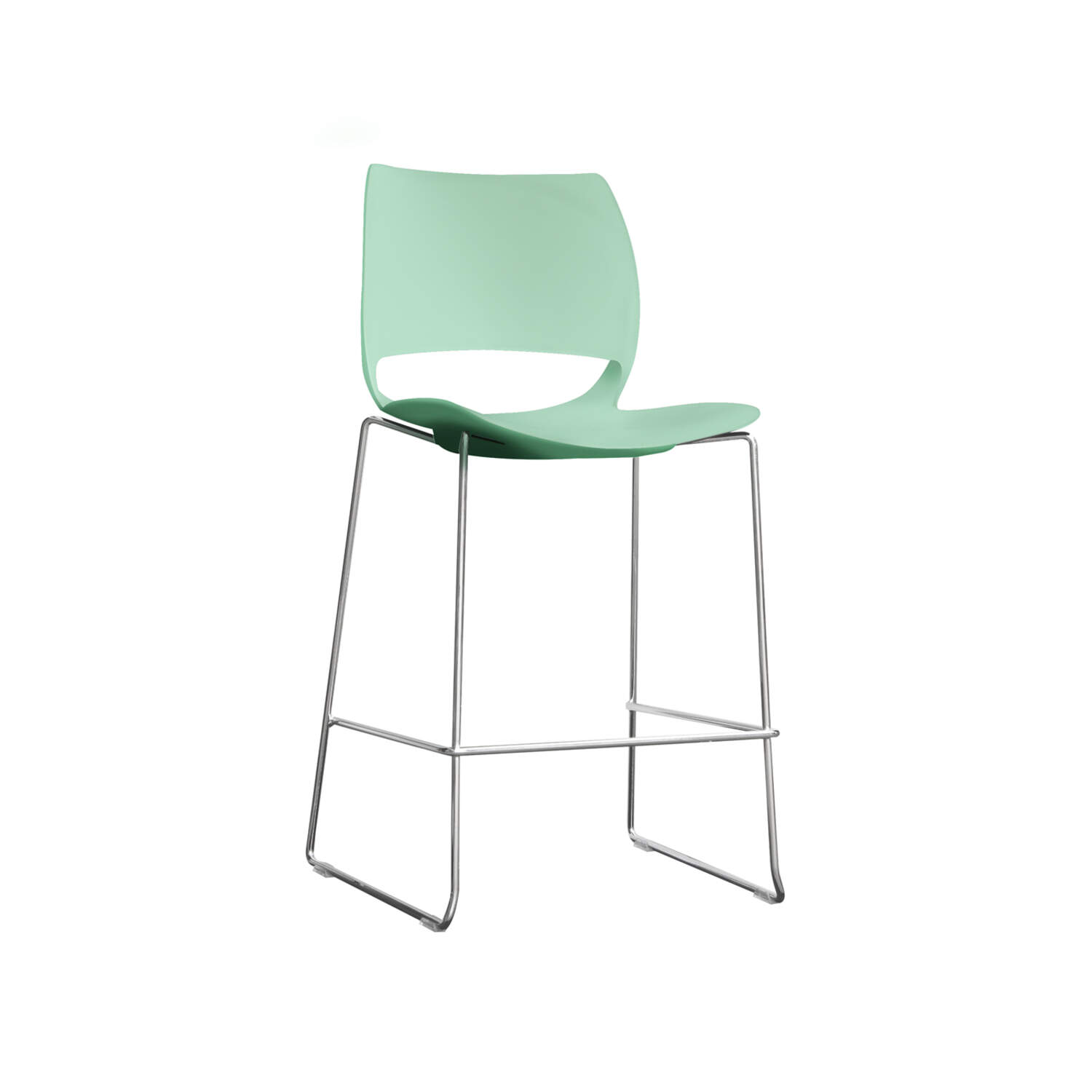 Vogue Stool Chrome Green