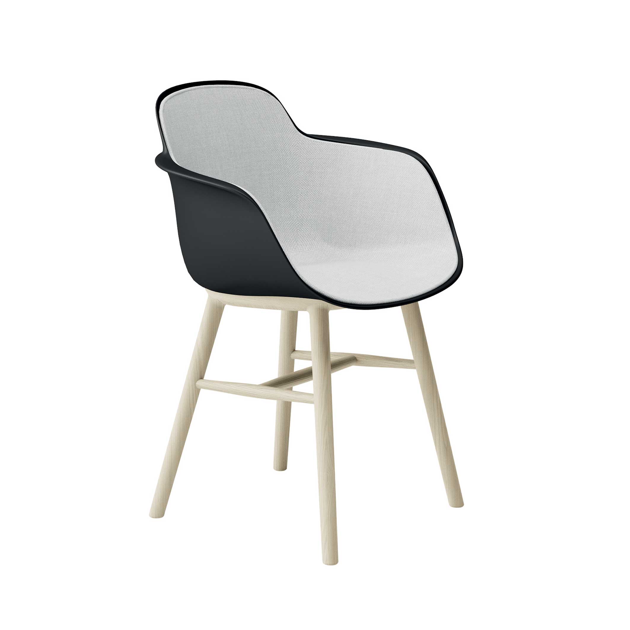 Sicilia Chair Wood Full Upholstered Panel