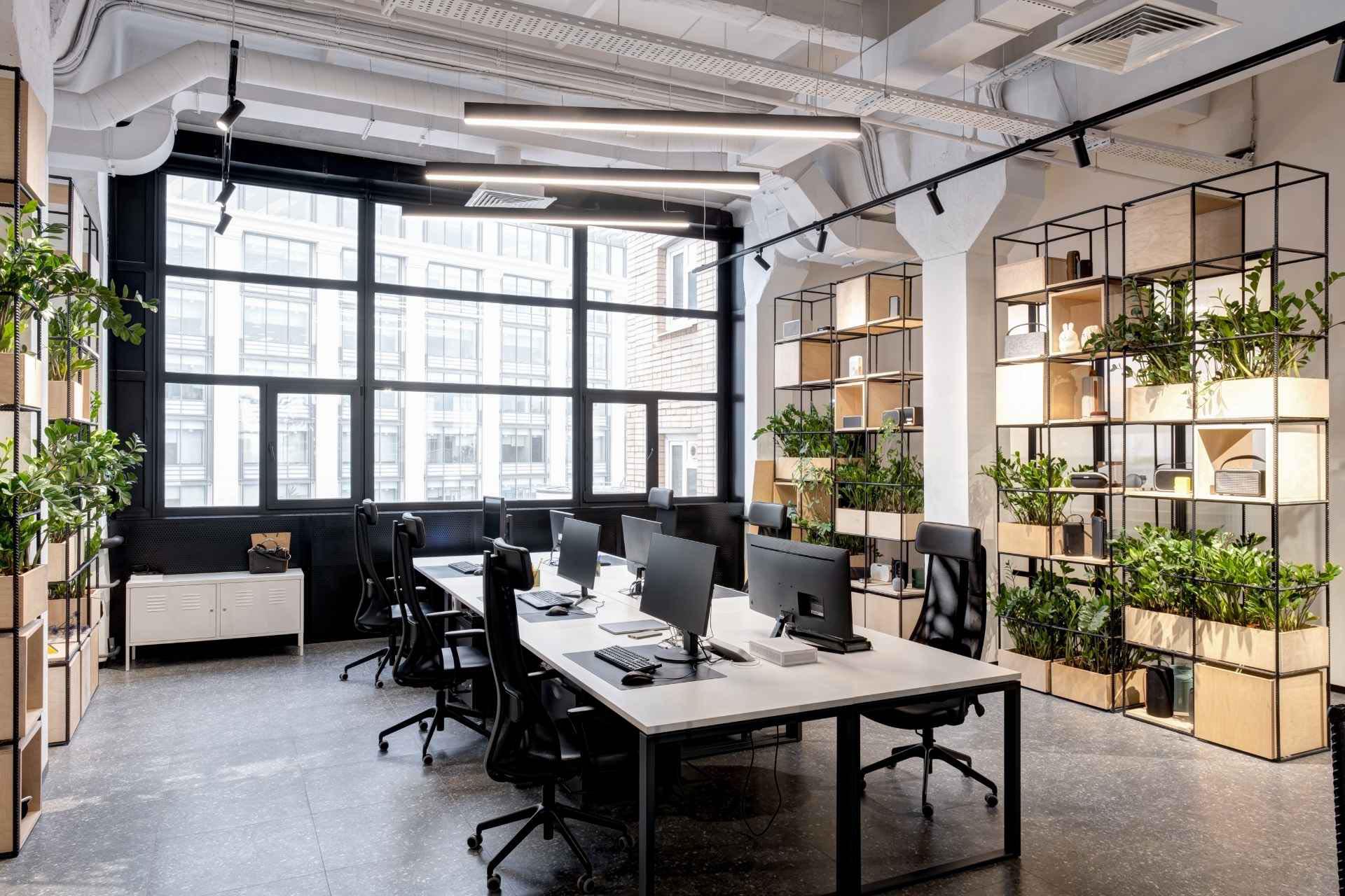 Modern Office Loft With Furniture