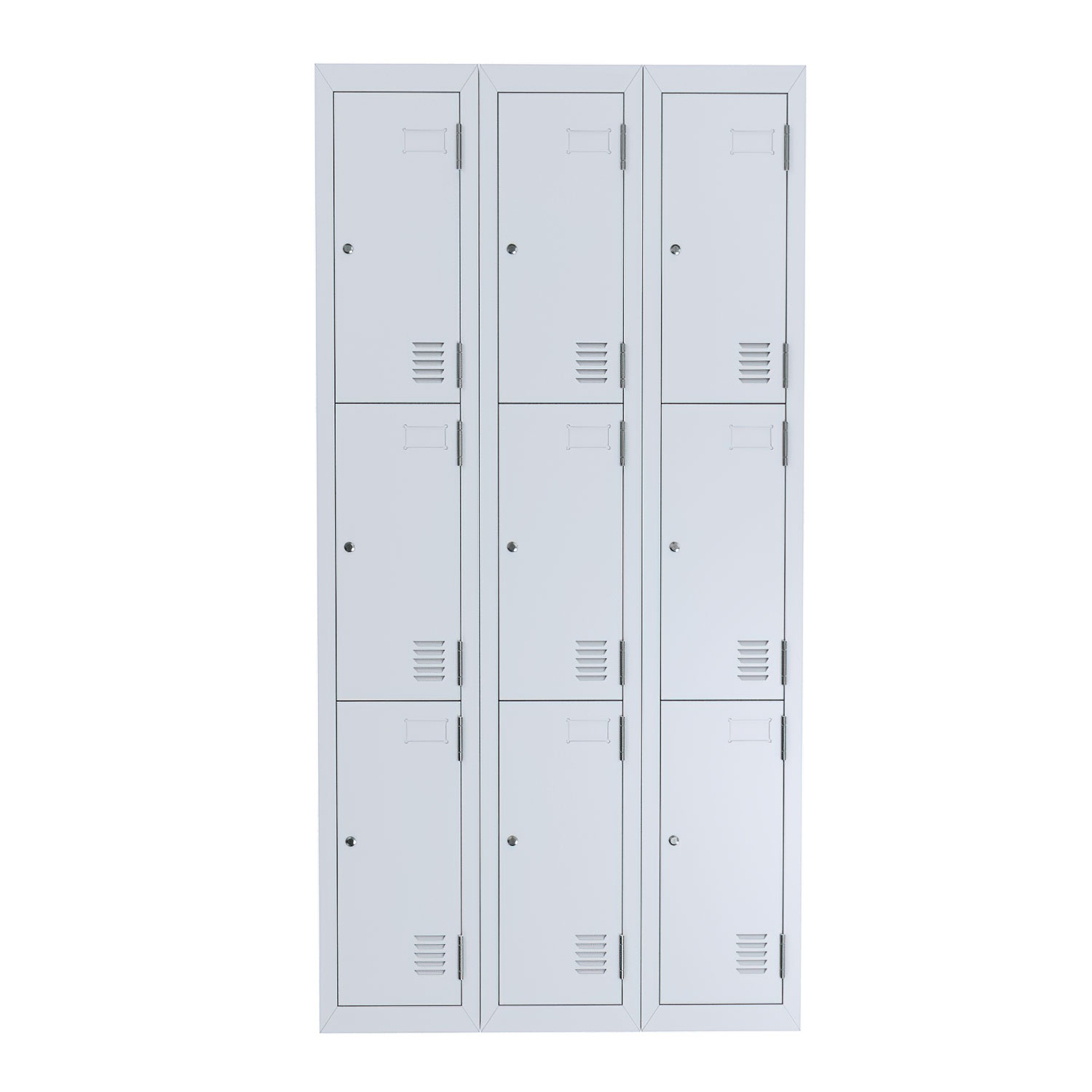 Locker 3 Tier Bank Of 3 W