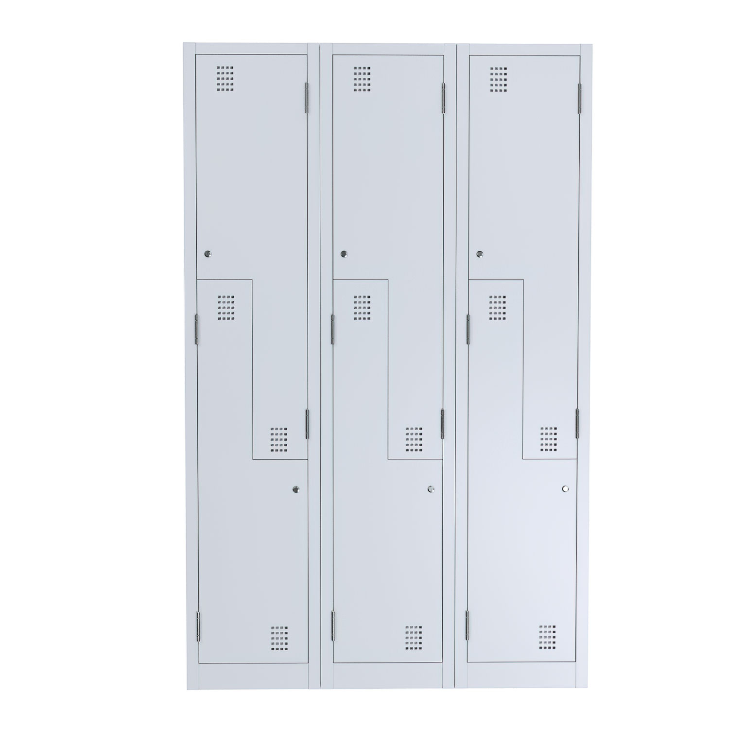 Locker 2 Step Doors Bank Of 3 W