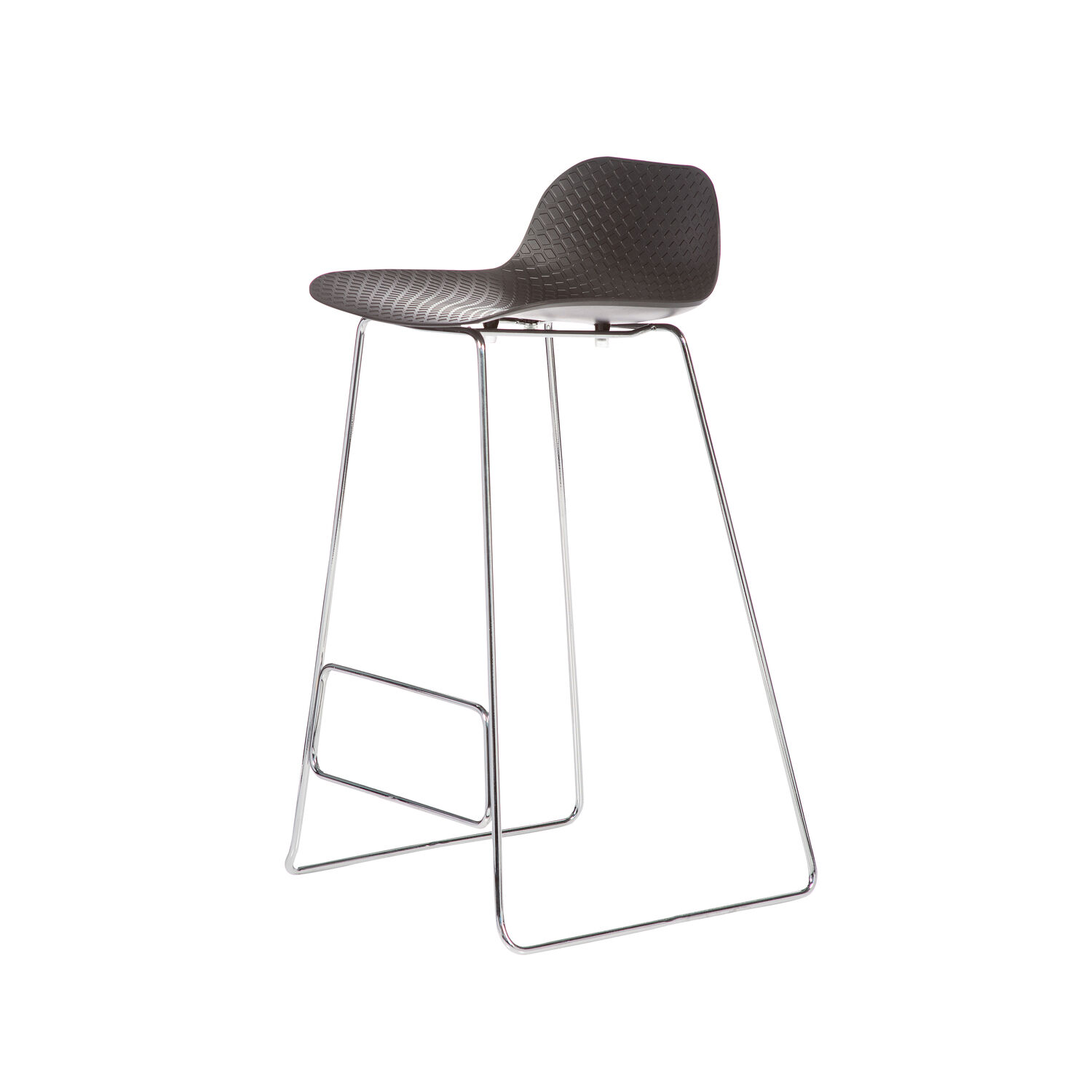 Arc Stool Metal Chrome Base 2