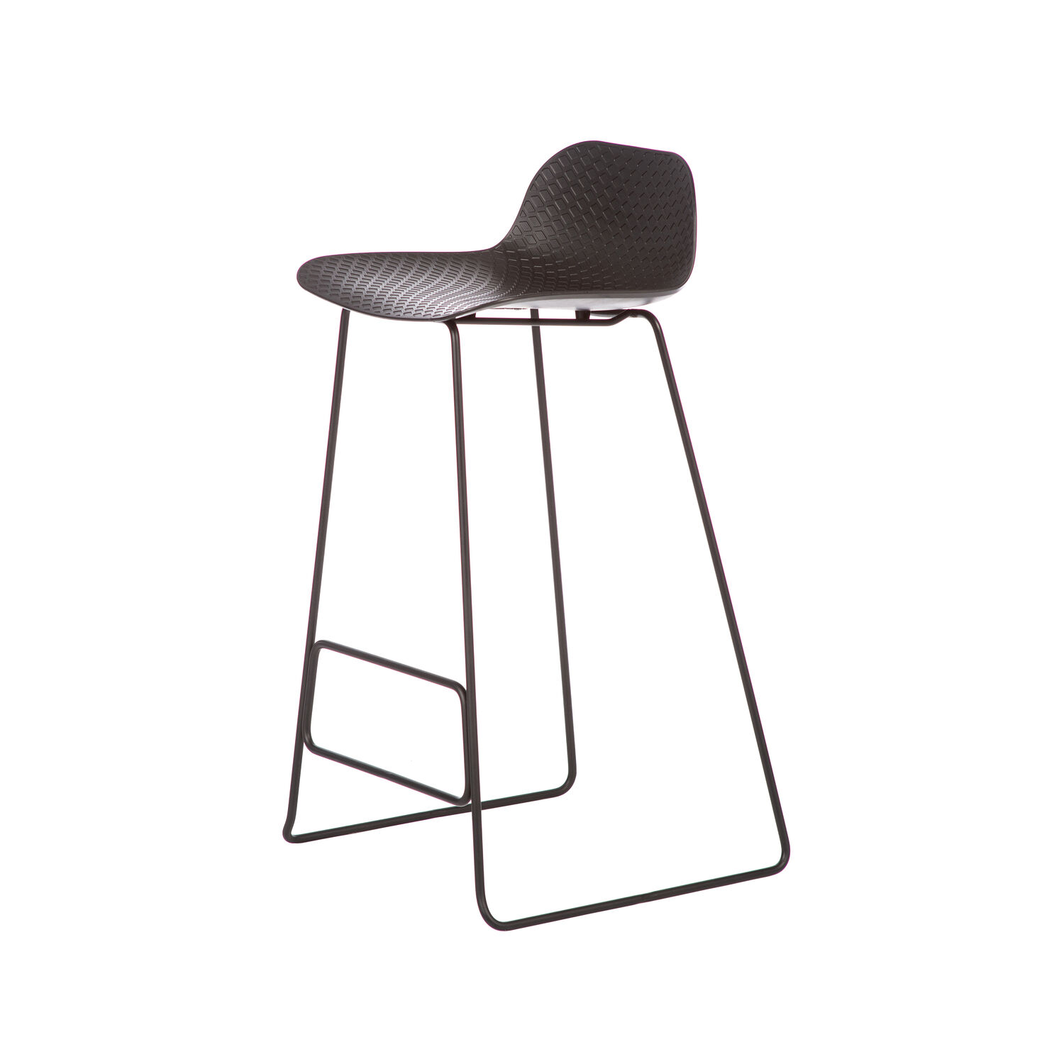 Arc Stool Metal Black Base 2