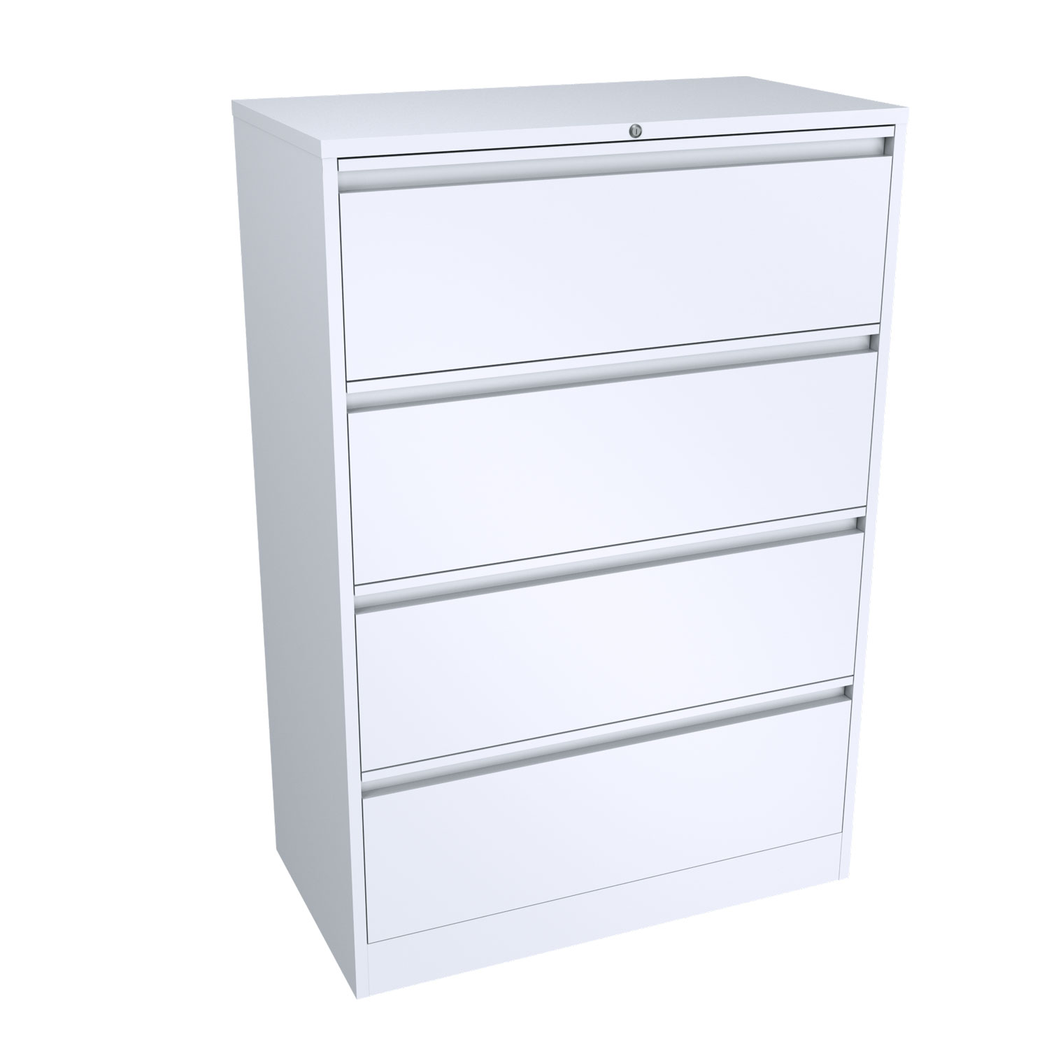 Lateral Filling Cabinet 4 Drawers White