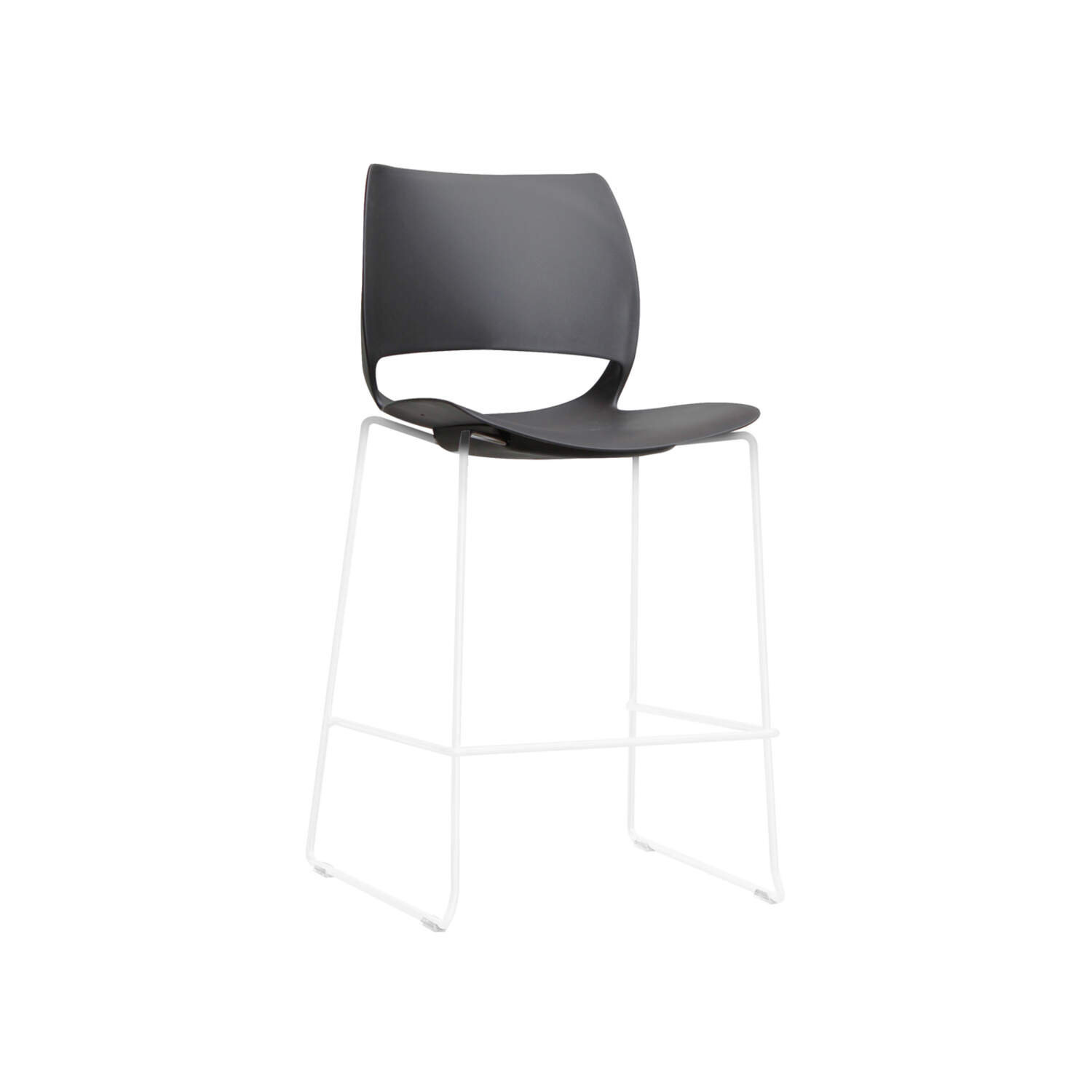 Vogue Stool Whiteframe Black