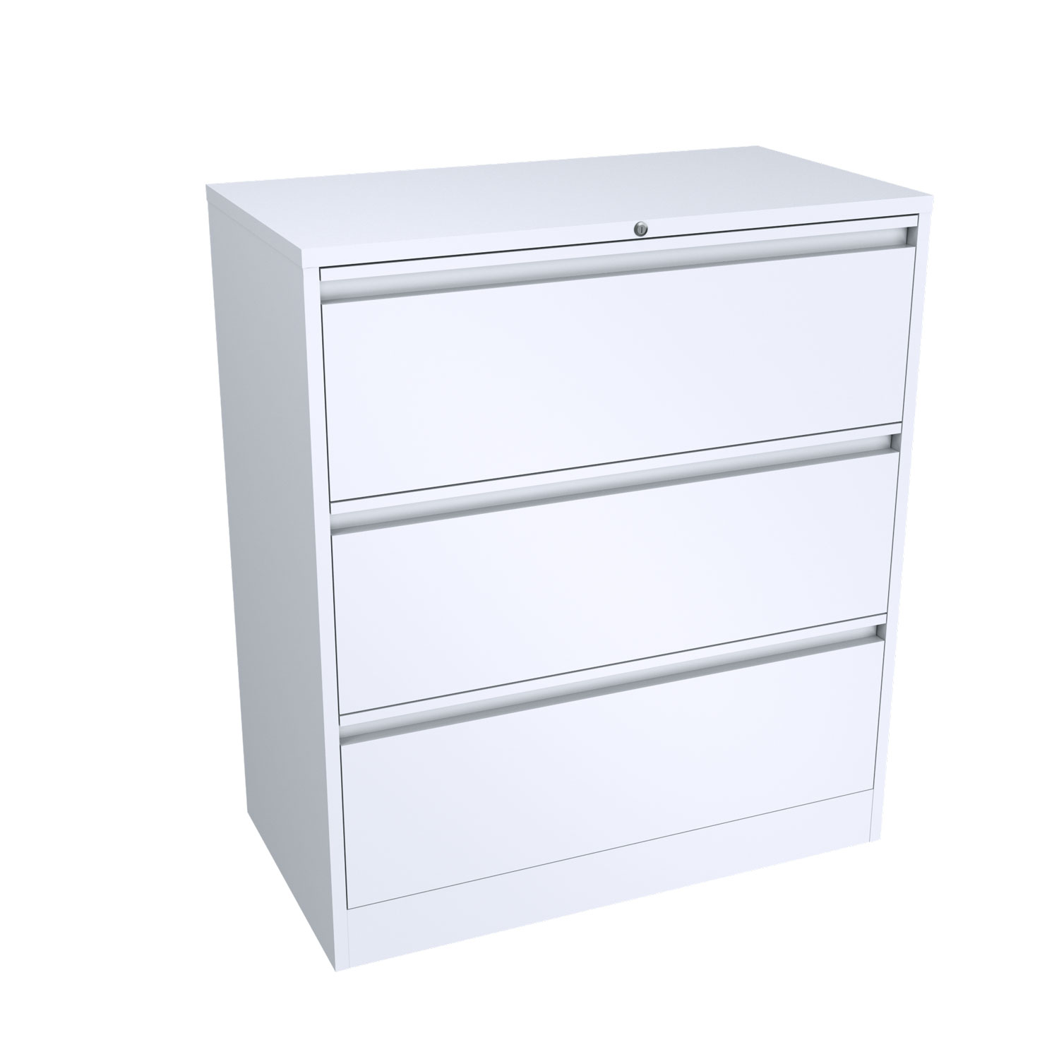Lateral Filling Cabinet 3 Drawers White